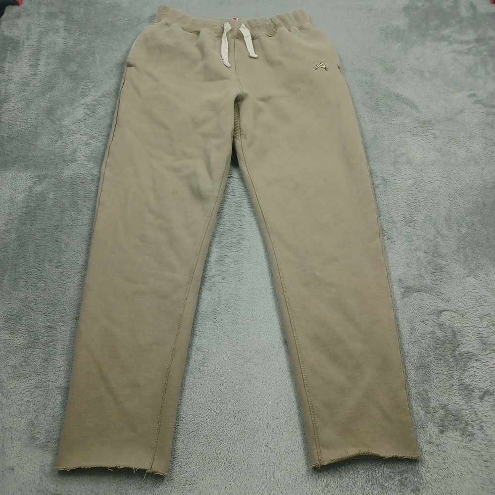 Tracksmith Pants Womens Medium Brown Fleece Casual Drawstring Pockets